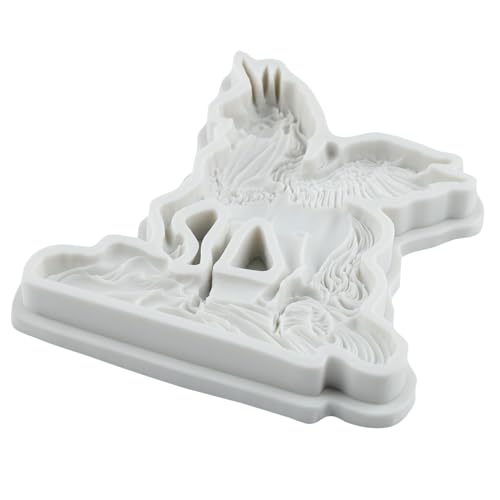 Cloud Winged Unicorns Silicone Mold Pegasus Fondant Molds - color: Style I