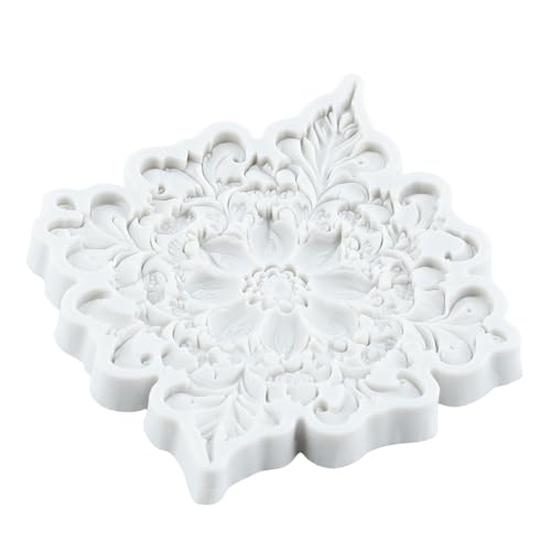 Lingzhi Baroque Fondant Mold Curlicues Scroll Border Lace Silicone Molds - color: Style G