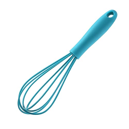 Silicone Eggs Beater Handheld Whisk Cream Foam Maker n Slip Eggs Blender Silicone Eggs Whiskers Portable Red