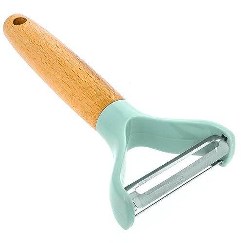 Beille Kitchen Gadget Pastel Y Peeler Wooden Handle Cooking Tool Home Goods - style: Y Peeler