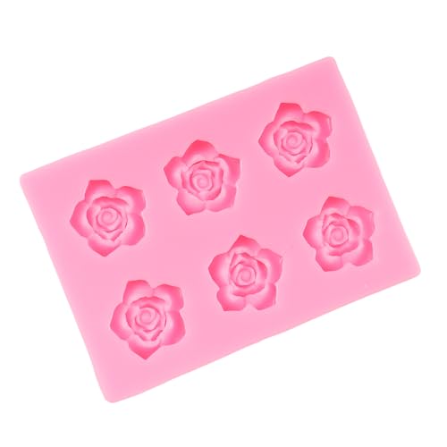 Rose Flower Silicone Fondant Mold Flower Candy Chocolate Molds - color: Style C