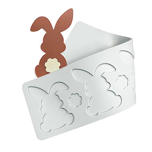 Love Silicone Lace Mold, Cake Mat, Fondant Impression Mats, Heart Pattern Lace Mat for Cake Decorating Valentine's Day (I_ Rabbit) - size: I_ Rabbit