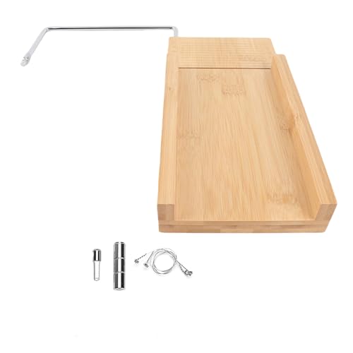Wooden Soap Cutter, Adjustable Wire Slicer Cutting Tool Bread DIY Making Cutting Tool for Soap, Cheese, Butter, Cake, WGFOIPikxdqwv0np