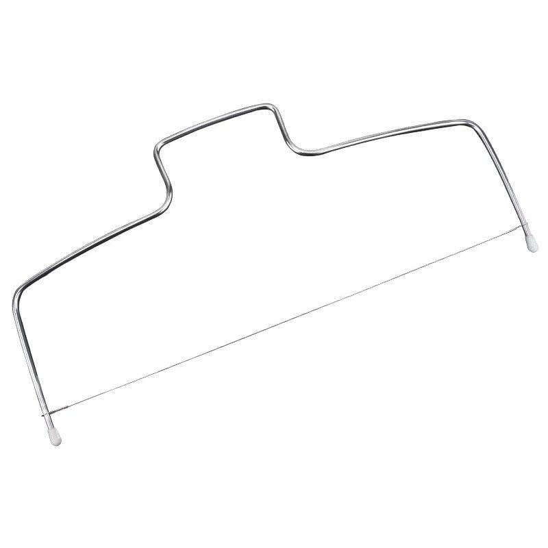 KitchenTools 304Stainless Steel Cake Leveler, 17”Adjustable Cake Layer Slicer, Cuting Banana and egg slicer, butter and cheese cutterting, Metal Wire CutingTool for Baking, 17"x6.5"