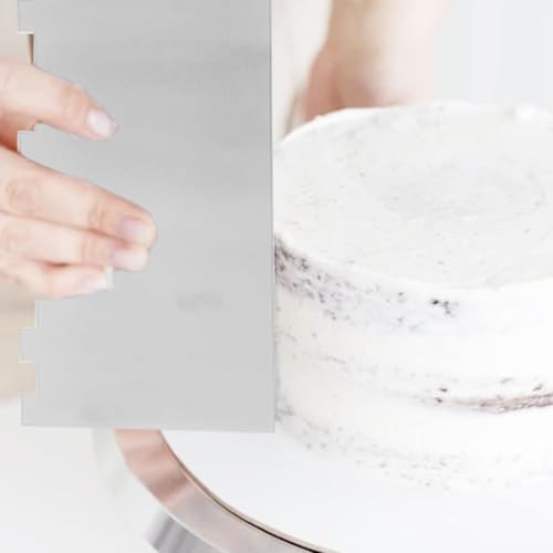 1 Piece 8.6 inche Stainless Steel Cake Scraper, Metal Cake Scraper - color: Style 1