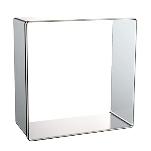 Square Cookie Cutter Set 8-Piece 1.5" to 5" by QAAQS - color: Square