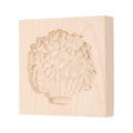 uxcell Cookie Stamp Wooden Cookie Cutter Baking Tools Chamomile Cup