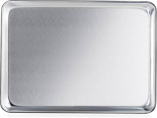 New Star Foodservice Commercial-Grade 18-Gauge Aluminum Sheet Pan/Bun Pan, Half Size, 13 x 18 x 1 Inch - size: (Half Size) (Pack of 1)