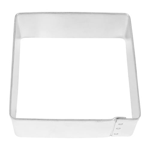 R&M Shapes Cookie Cutter 7-Piece Gift Set-Includes Squares, Rectangle, Triangle, Hexagon, Circle, Heart Cookie Cutter with Recipe Card - Steel