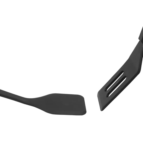 Hitefu 2 Pieces Flexible Mini Spatula, Black - color: Black
