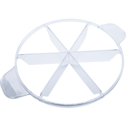 FDXGYH Pie Cutter 6 slice 10" Pie Plastic Cutter with 6 Equal Slices for Slicing Pies Cake Quiches Desserts (Transparent)