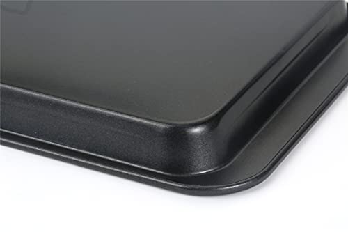 Baking Sheets Toaster Oven Pans, Cookie Sheets for Baking Tray Non Stick, Broiler Quarter Half Sheet Pan, Jelly Roll Pan Cake Pan Set for Cooking, Walooza Rimmed Cookie Sheets for Baking Nonstick