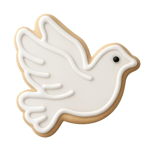 Flying Dove Cookie Cutter & Stamp, Fondant & Clay - 4x3.2