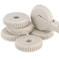 Clay Texture Rollers Set with Handle, 2.36 in Diameter 6 Pattern Clay Textured Rolling Pins for Pottery, Dough, Fondant, Biscuit, Reusable Arts & Crafts