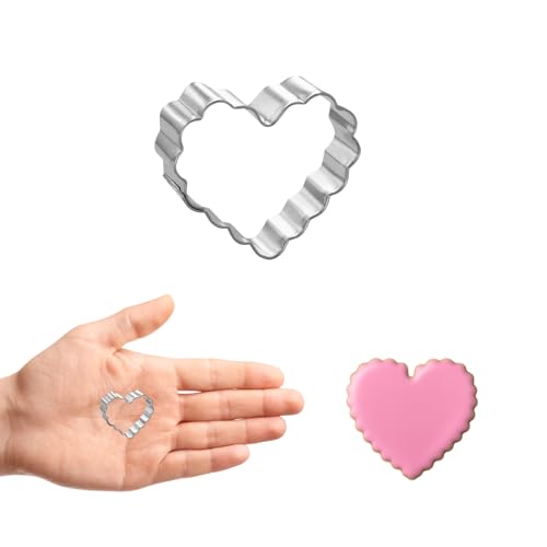 Foose Cookie Cutters Mini Geometric Shape Cookie Cutter 3 Piece Set with Recipe Card, Made in the USA
