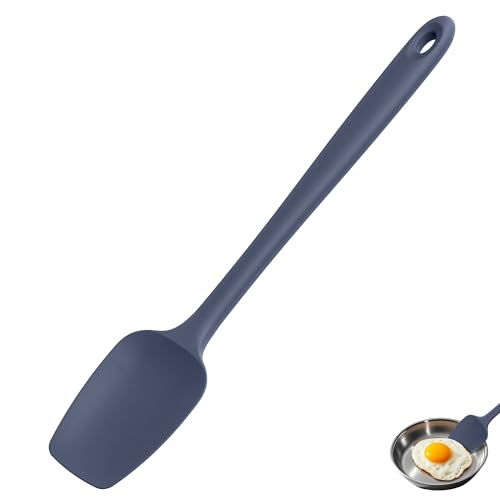 U-Taste 14" Long Silicone Spoonula, 600°F High Temp Spatula, Midnight Blue - color: Midnight Blue, size: 14 in (spoon spatula)