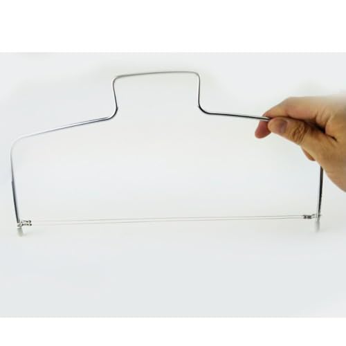 Adjustable Cake Leveler Cake Slicer with Stainless Steel Wires and Handle for Leveling Tops Pizza Bread Delaminator Cutter