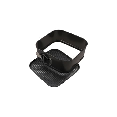 Springform Cake Pan Square Leakproof Nonstick Cheesecake Pans with Buckle Removable Bottom Carbon Steel Baking Tray