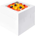 Cake Boxes 10 Inch, Tall Cake Box with Window, Large Cake Carrier