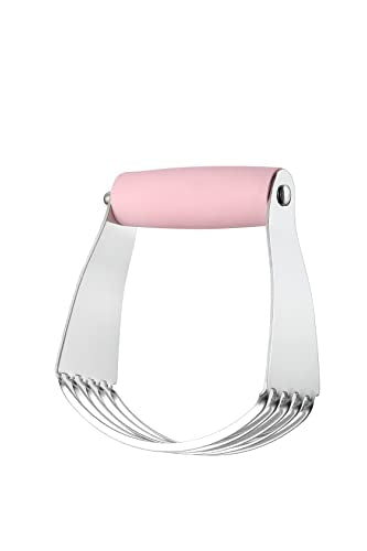 Spring Chef Medium Dough Blender Hand Tool - Pastry Cutter - Pink Lemonade - color: Pink Lemonade, size: 3" Medium