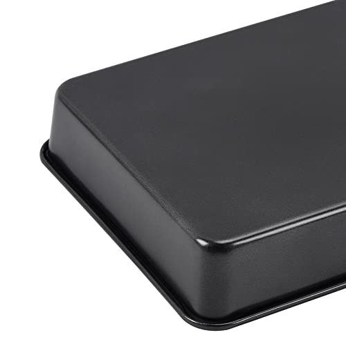 Nonstick Roasting Pan, Deep Baking Pan Set,3 Pack, Black - color: Black