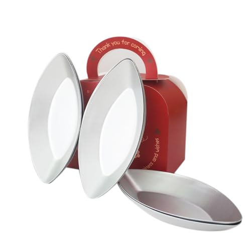 Aluminum Oval Boat Tart Molds, Egg Tartlet Pans, 10 Pack Tins - size: 4.33"x2.17"