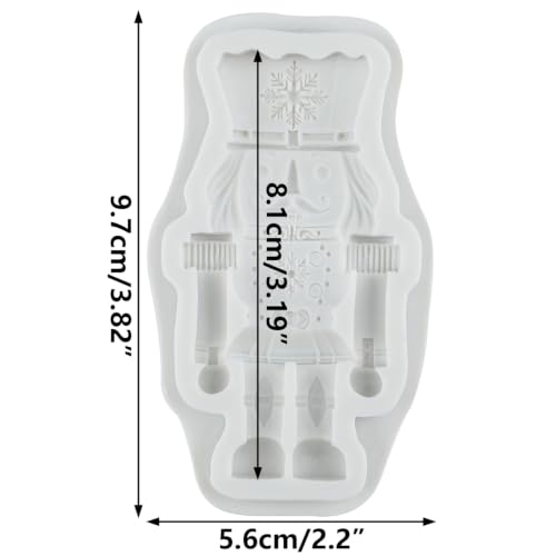 Christmas Nutcracker Silicone Mold Soldier Fondant Candy Molds - color: Style L