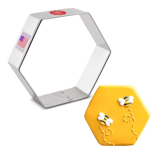 Ann Clark Hexagon Cookie Cutter 3-1/2" Made in USA