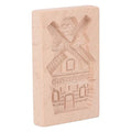 JTLB Beechwood Wooden Cookie Mould, Reusable Washable Biscuit Press Stamp, Perfect for Kitchen Baking Needs (Windmill) - color: Windmill
