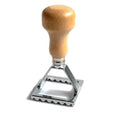Tredoni 1.9" Fluted Square Ravioli/Dough Stamp Cutter (1.9 inch // Small) - size: 1.9 inch // Small