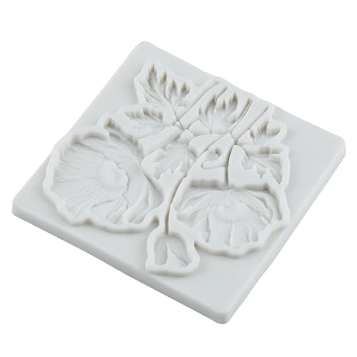Poppy Flower Silicone Mold Flower Fondant Chocolate Candy Molds - color: Style 30