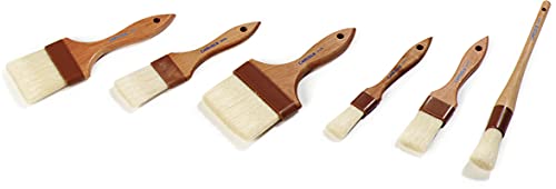 SPARTA Kitchen Basting Brush – 4037300 Basting Brush for Cooking Flat Boar Bristle Brush, Hardwood Handle for Kitchens, Restaurants, Catering, High Heat Food Prep, 1.5in, Pack of 12 - size: 8.25" x 1.5" (Pack of 12)
