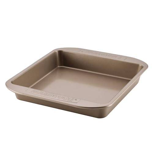 Farberware Nonstick Square Cake Pan 9-Inch, Mocha - color: Mocha