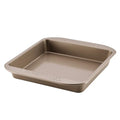 Farberware Nonstick Square Cake Pan 9-Inch, Mocha - color: Mocha