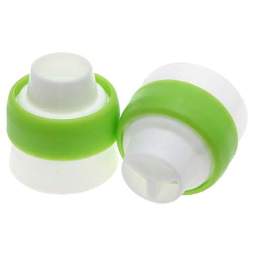 -Baking Russian Decorating Tip Special Tool Single-Hole Three-Hole Converter Head (Green）-4PCS, 4.5x2cm, DF-*FG256H41