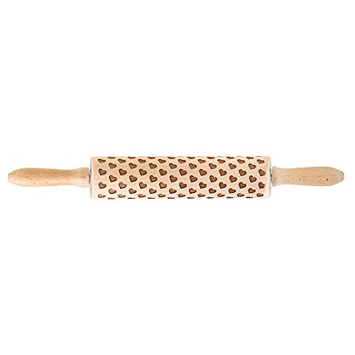 Mrs. Anderson’s Baking Embossing Rolling Pin, Heart Design - style: Heart, 8-Inch