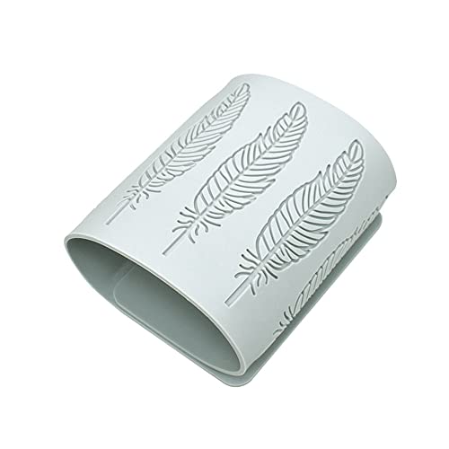 Chocolate Silicone Molds 3D Hollow Feather Leaf Fondant Mold Geometric Shaped Candy Mold Cupcake Cake Topper Sugar Craft Cake Decoration (D_15.32 * 5.6 * 0.12inch) - size: D_15.32*5.6*0.12inch
