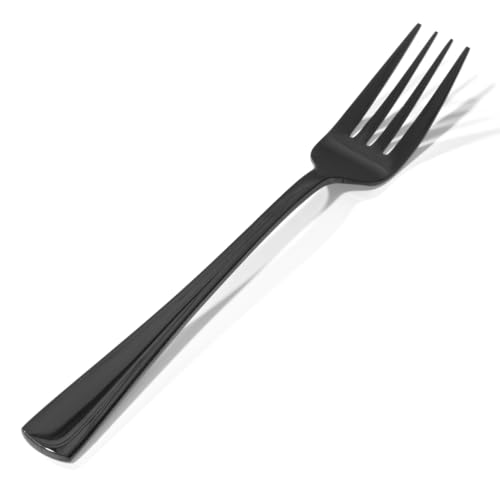 KINGSTONE Forks 4 Piece Black Dinner Forks Set, 18/10 Stainless Steel - color: Black, size: 4-Piece