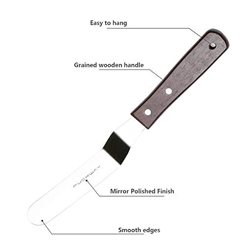 Offset Cake Icing Spatula Set of 4, 4"-6"-8"-10"