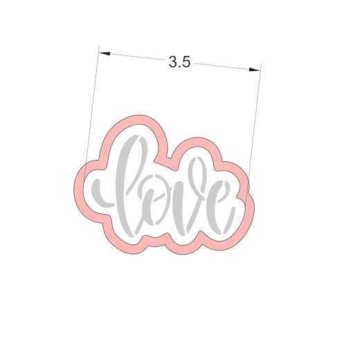 Cookie Cutter and Stencil Bundle Royal Icing Cookies Stencils Paint Your Own Biscuit Bakery Starter Kits Royal Icing Fondant Cutters Birthday Wedding Holiday Cookies Painting Coloring Pages Comb - style: Love