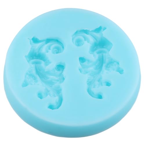 Baroque Style Curlicues Scroll Lace Fondant Silicone Molds - color: Style H