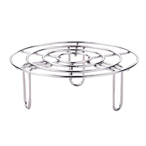 Steam Rack, Heavy Duty Steaming Rack Stand, Stainless Steel Round Steamer Cooling Rack Trivet, Pot Steamer Insert Food Stand, Steaming Cookware Accessories(SIZE:15.5cm/6.1in) - size: 15.5cm/6.1in