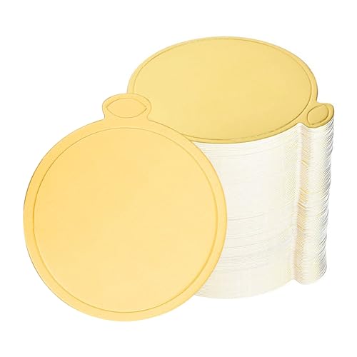 Yeplan 100 Pack Gold Cake Boards, 3.1 Inch Food-Grade Mini Round Cake Board - color: Gold Cake Board-100 Packs