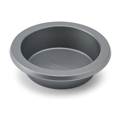 KitchenAid Nonstick Aluminized Steel Round Cake Pan, Dishwasher Safe, Contour Silver, 6 Inch - color: Contour Silver, size: 6 Inch