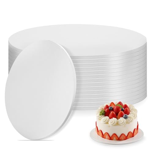 14 PCS Cake Boards 10 Inch Round, 10 Inch Cake Drums, 1/4" Thick Cake Drum, Cake Board Food Grade Cake Base