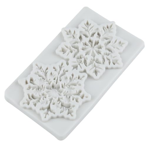 Christmas Snowflake Silicone Mold Snow Fondant Chocolate Mold - color: Style J