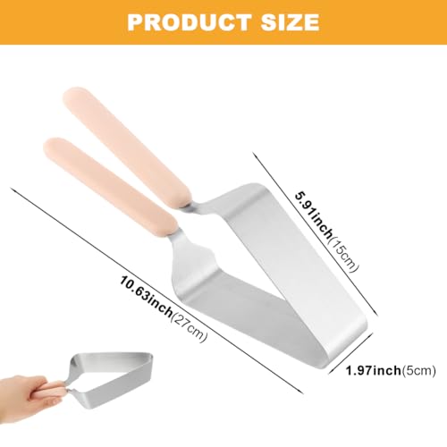 Cake Cutter and Server, Stainless Steel Cake Slicer for Even Slices