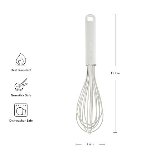 KitchenAid Silicone Whisk - color: Porcelain White