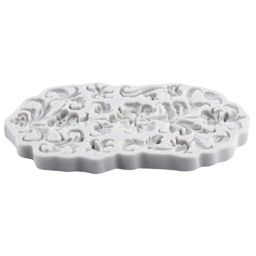 Baroque Style Fondant Mold Scroll Flower Lace Silicone Molds - color: Style ZN