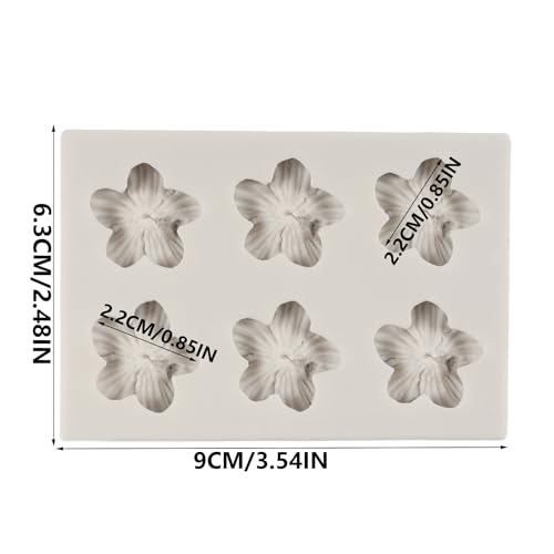 Flower Silicone Mold Hibiscus Flower Fondant Molds - color: Style A